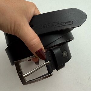 Black Genuine Leather Belt